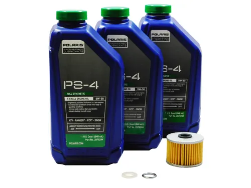 2006-2007 Polaris Outlaw 500 OEM PS-4 Full Synthetic Oil Change Kit POL20