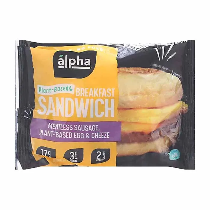 Alpha Foods - Breakfast Sandwich, 5.5oz | Pack of 10