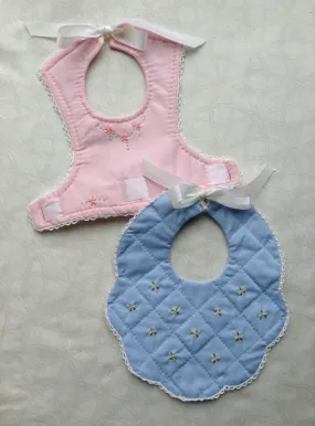 Antique Quilted Baby Bibs