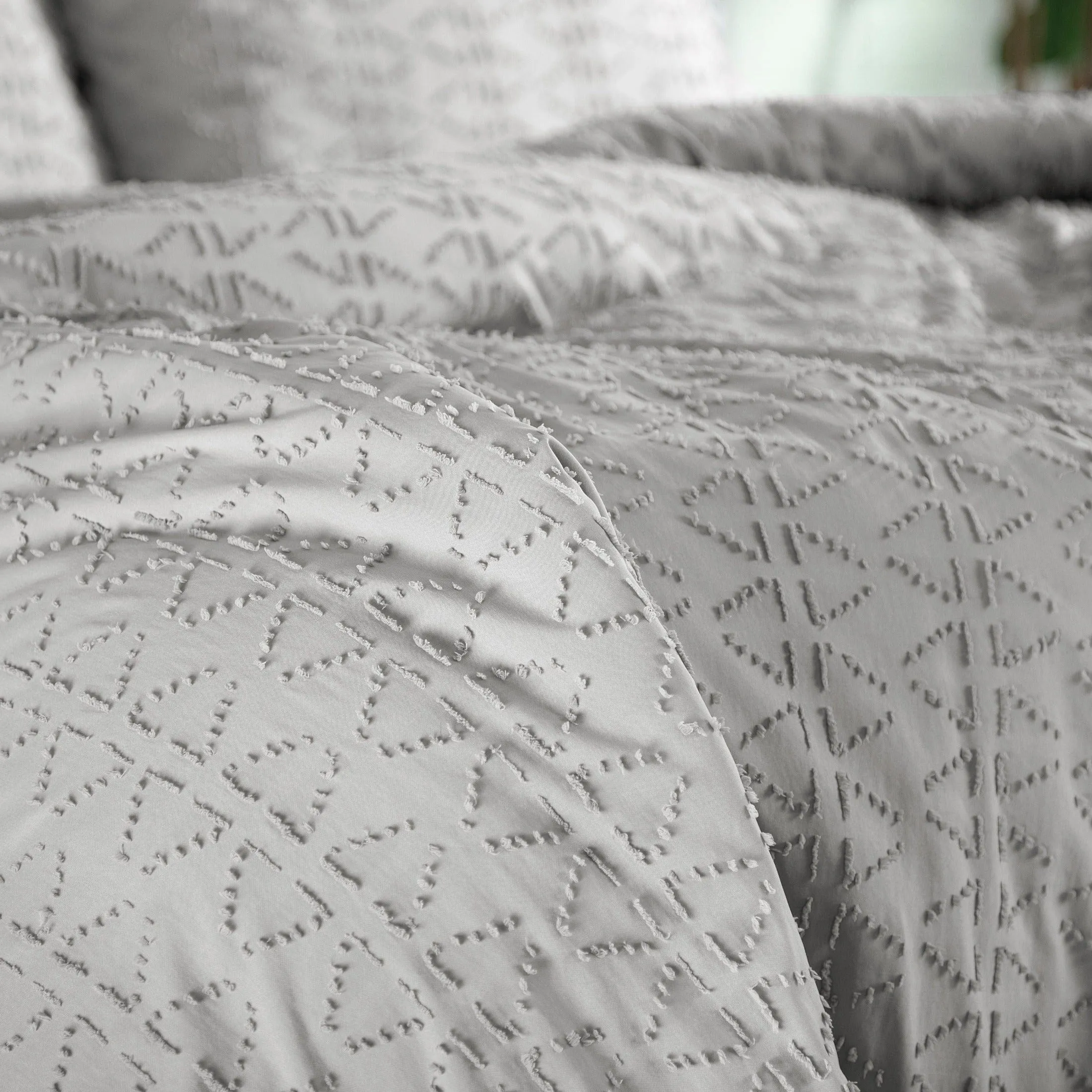 Bali Clipped Jacquard Duvet Cover Set