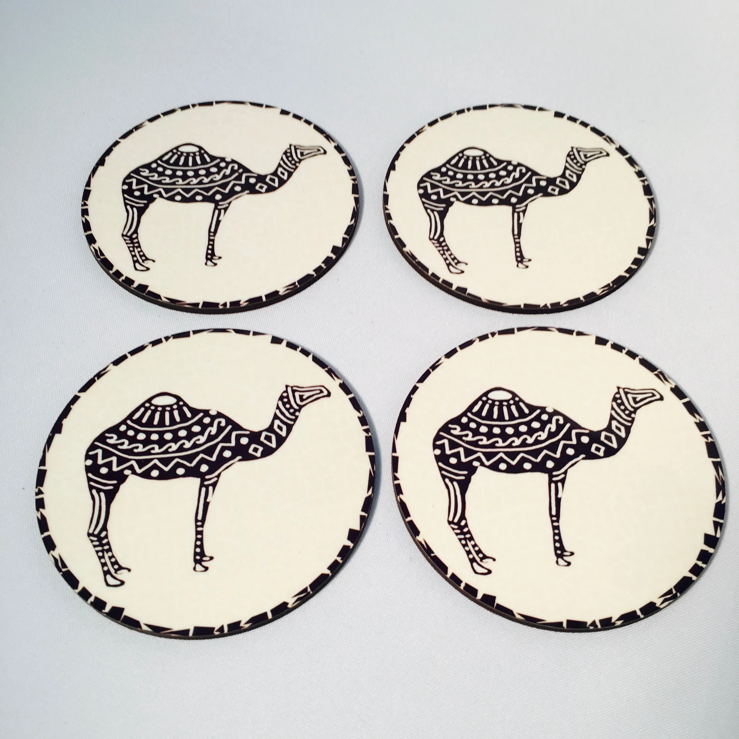 Camel Mosaic Coasters - Set of 4