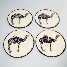 Camel Mosaic Coasters – Set of 4