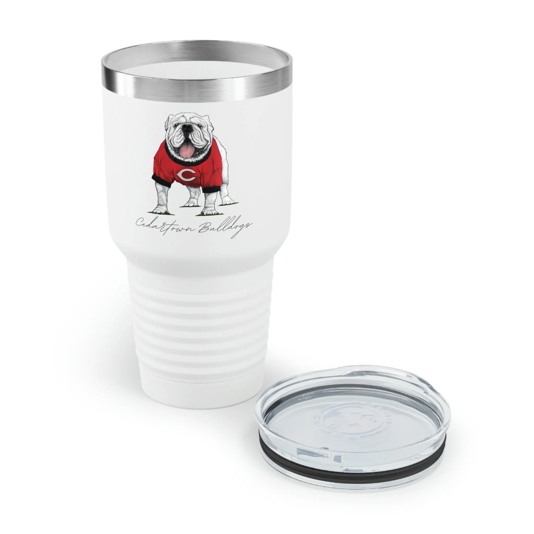 Cedartown Bulldogs Mascot School Spirit Ringneck Tumbler, 30oz