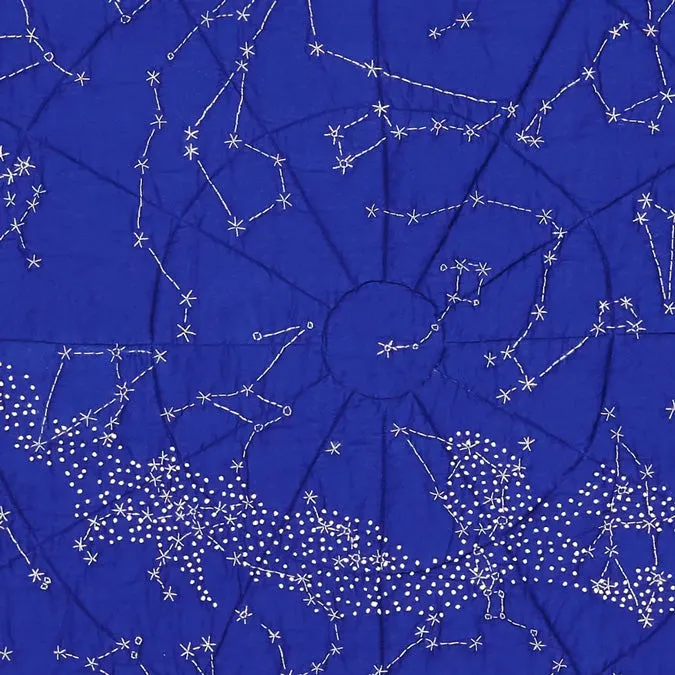 Cobalt Constellation Baby Quilt