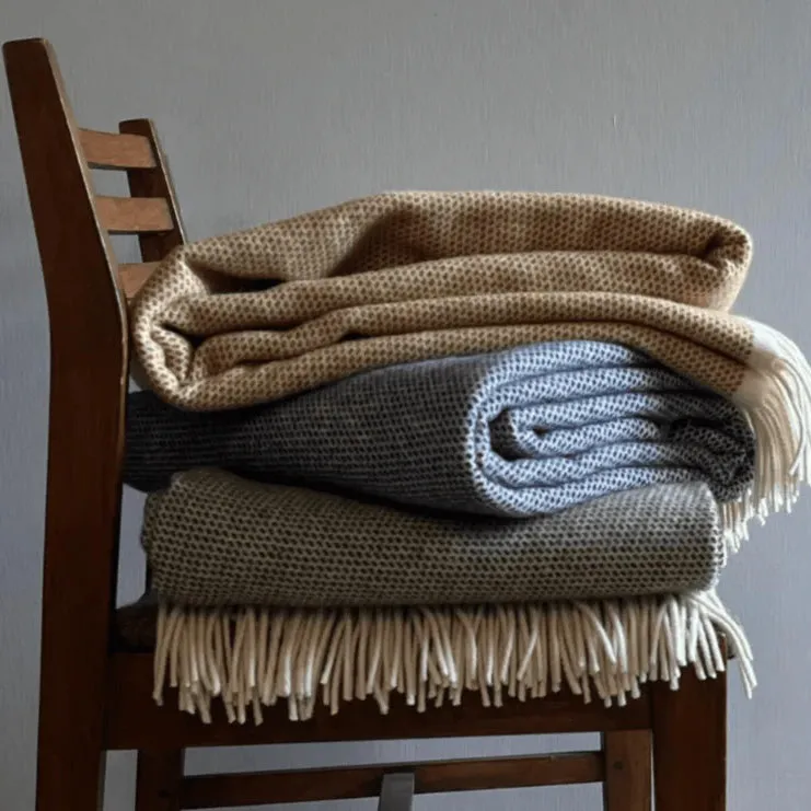 Duiske Toffee Lambswool Throw