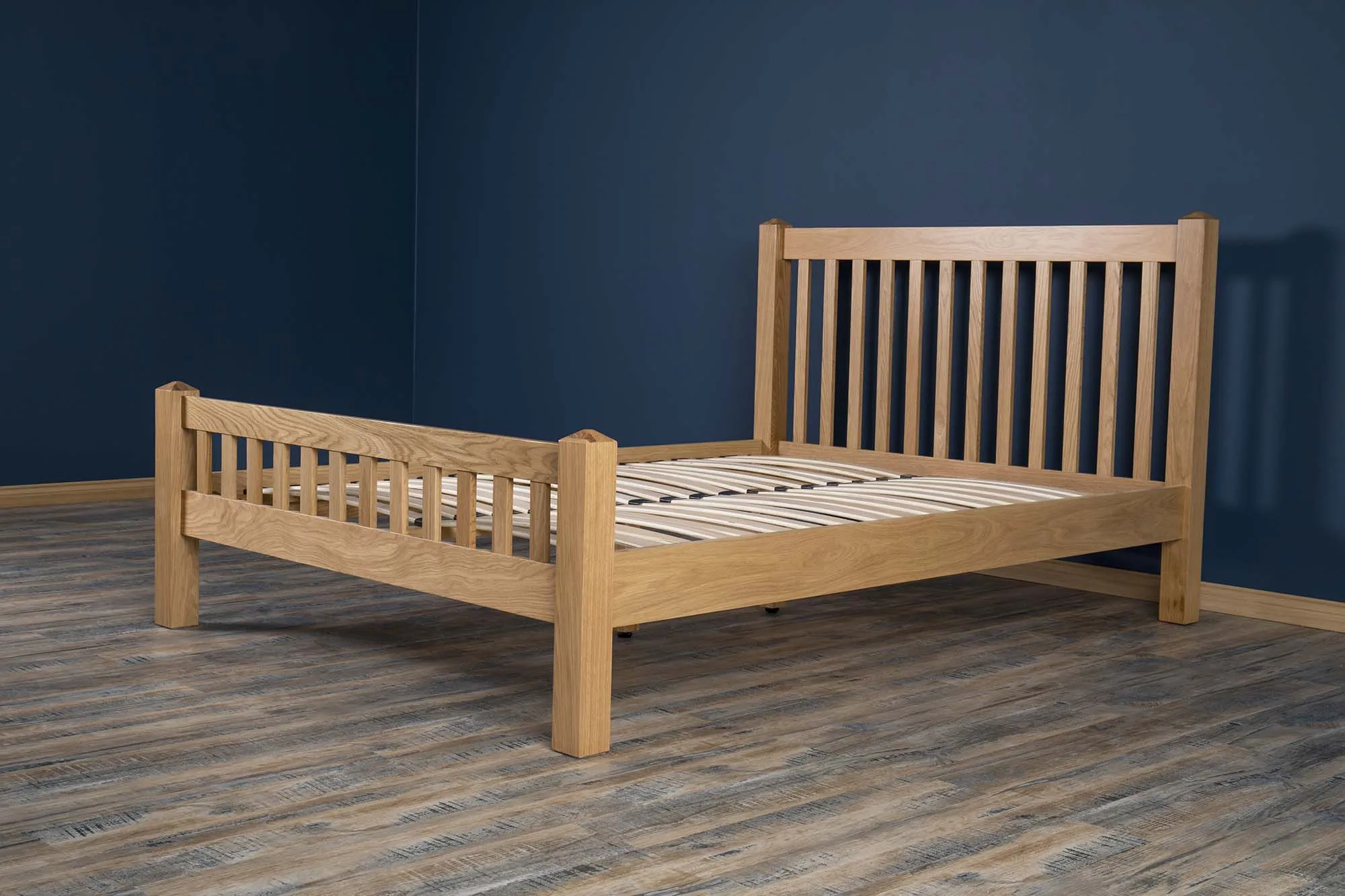 Emporia Solid Natural Oak Bed Frame - 4ft Small Double