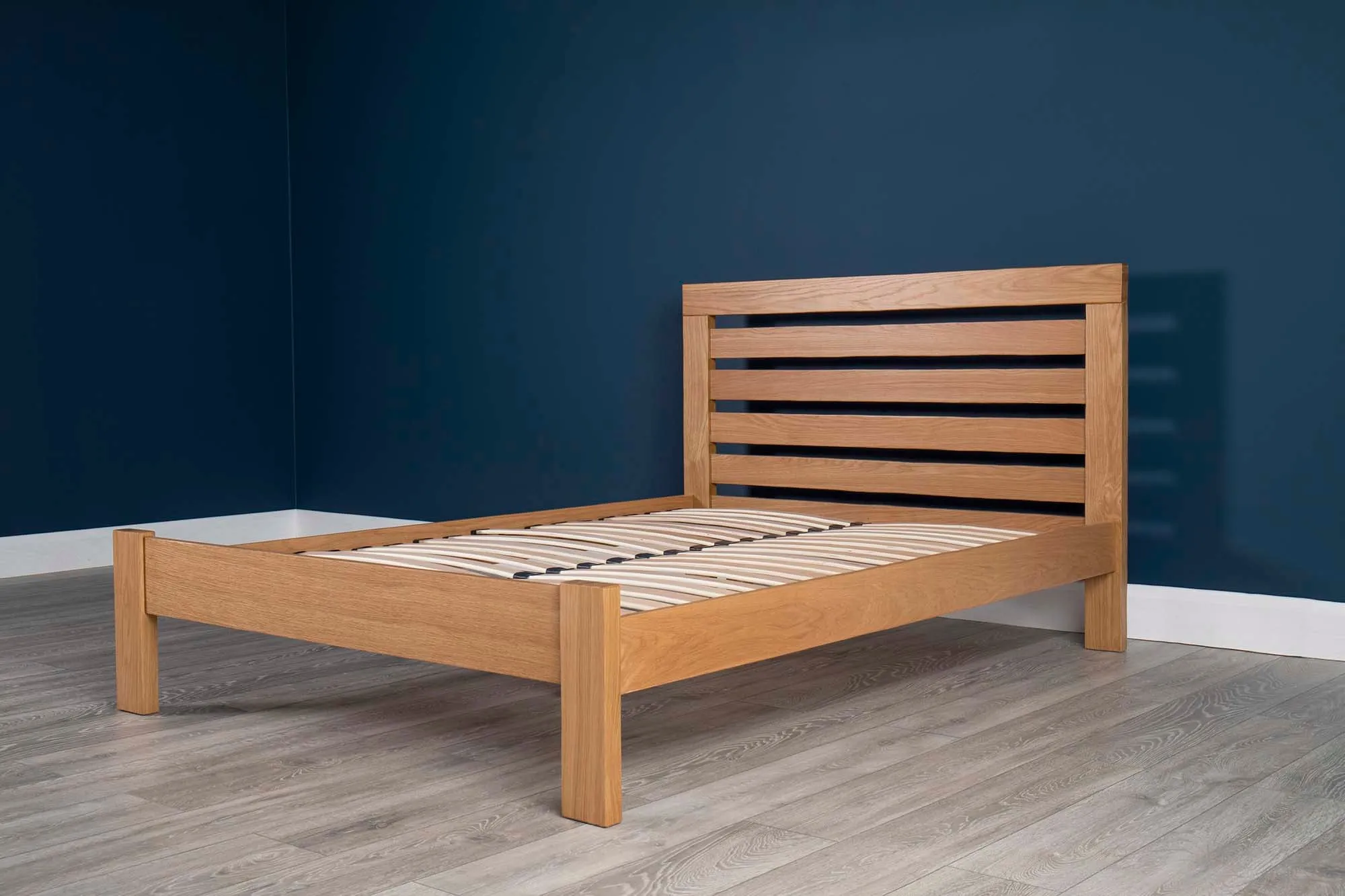 Goodwood Solid Natural Oak Bed Frame - 4ft6 Double