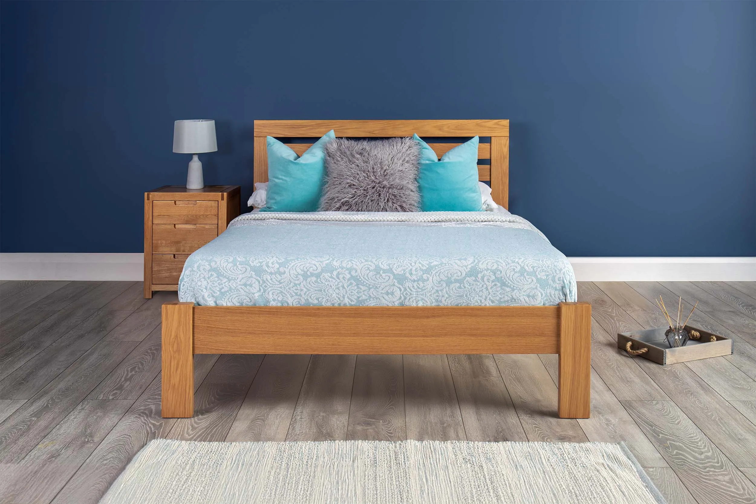 Goodwood Solid Natural Oak Bed Frame - 4ft6 Double