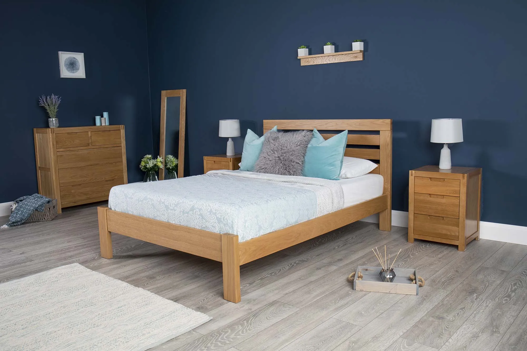 Goodwood Solid Natural Oak Bed Frame - 4ft6 Double