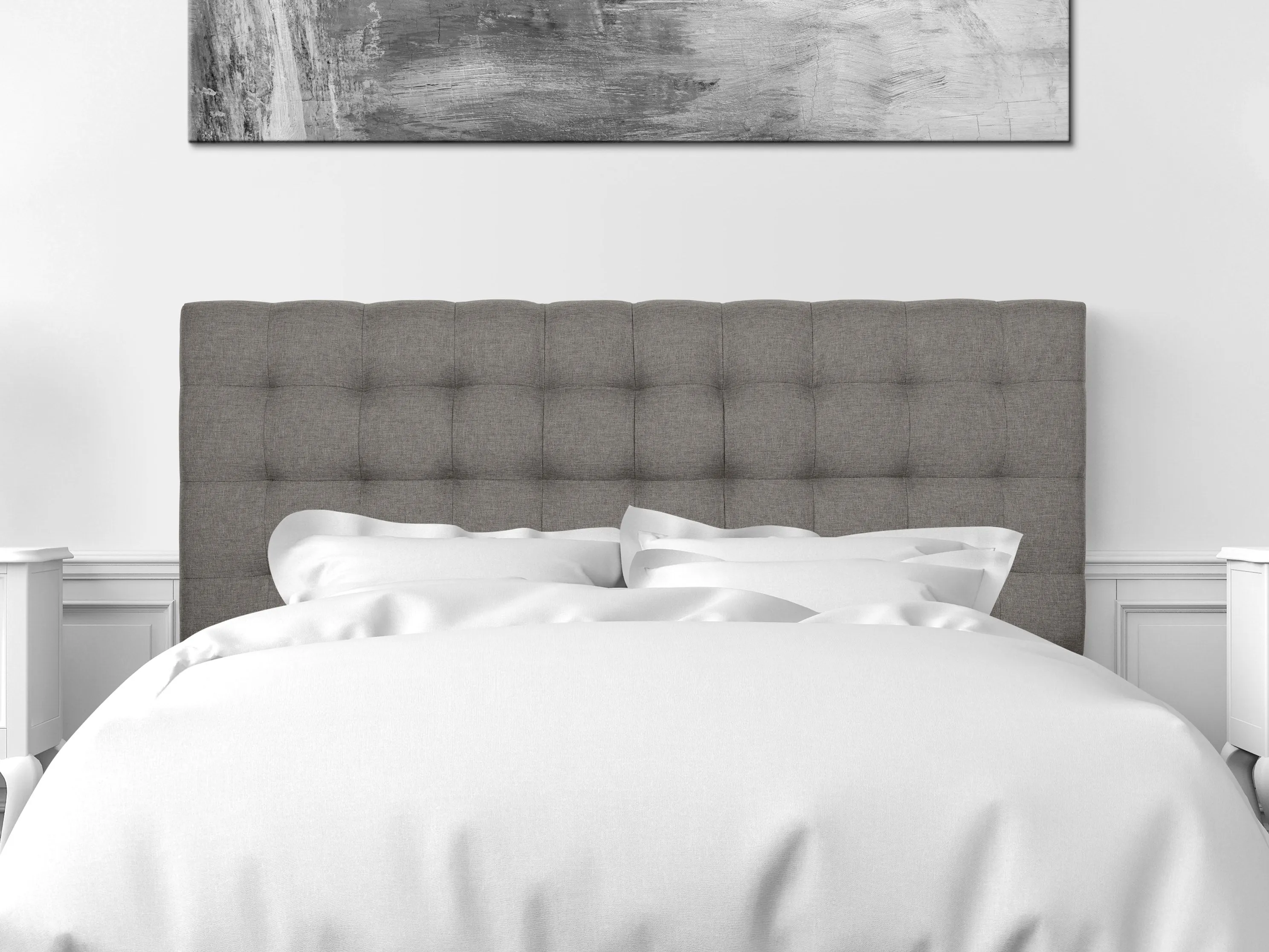 Grey Modern Queen Headboard