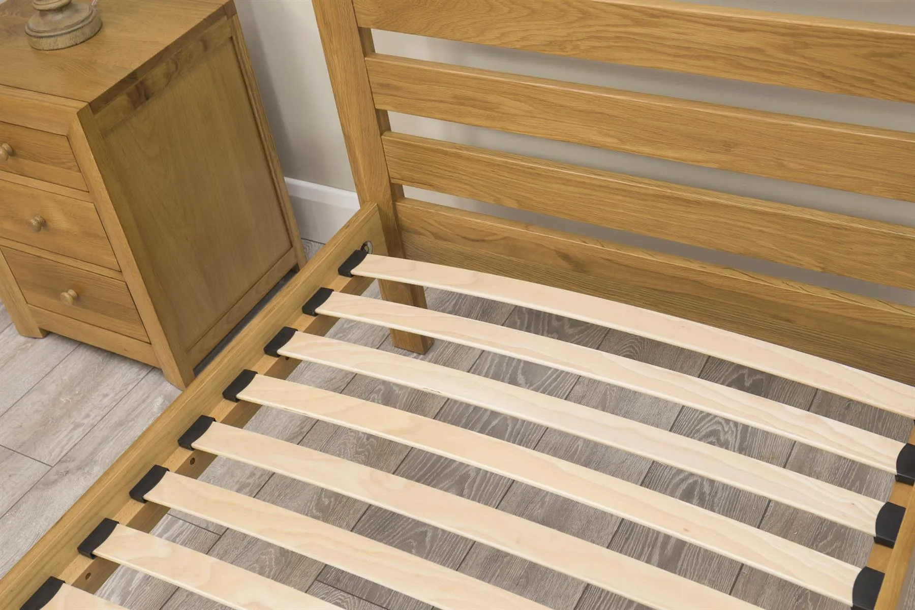 Kensington Solid Natural Oak Bed Frame - 3ft Single