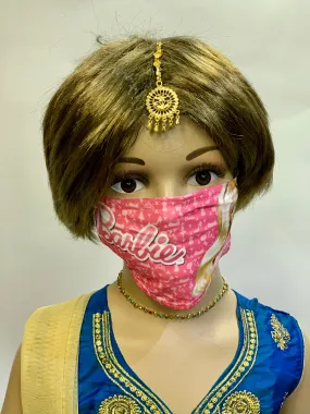 Kids Barbie Digital Printed Cloth Face Masks