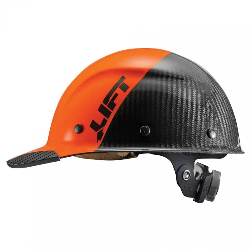 Lift Safety Dax 50/50 Carbon Fiber Cap Hard Hat Orange-Black HDC50C-19OC