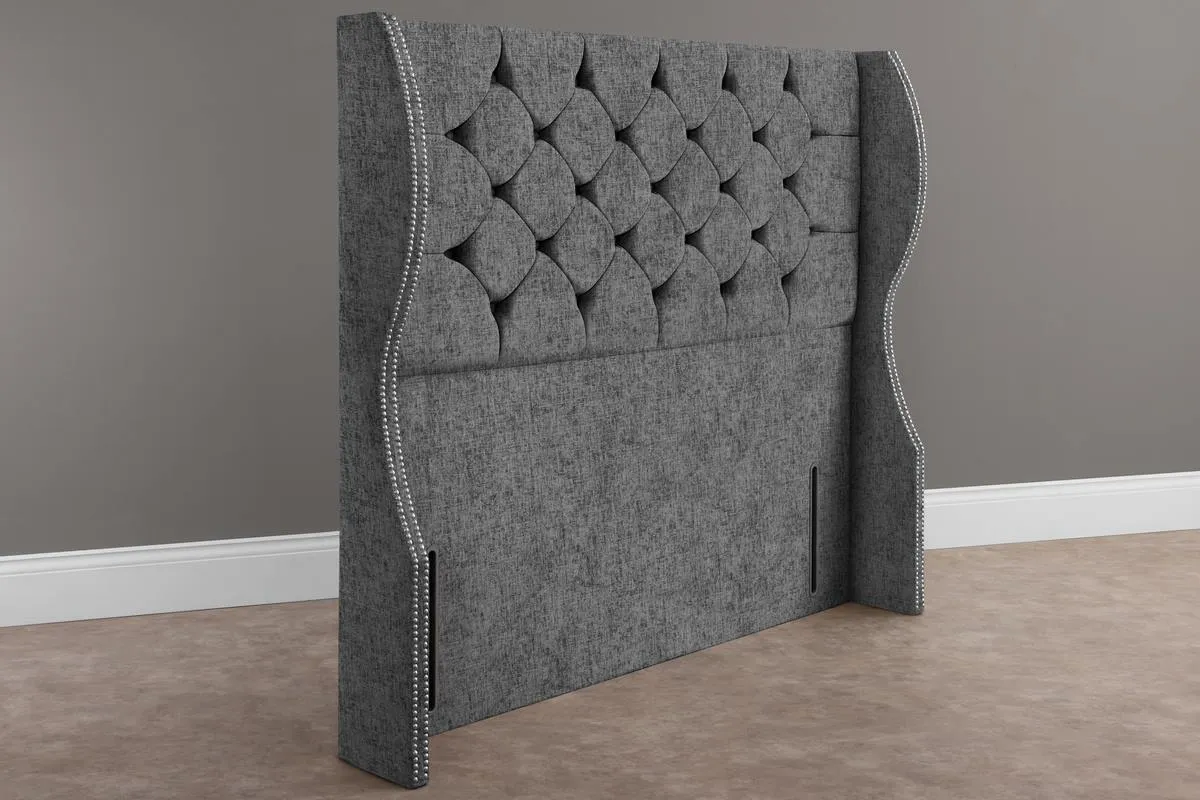 Monaco Wingback Floor Standing Headboard