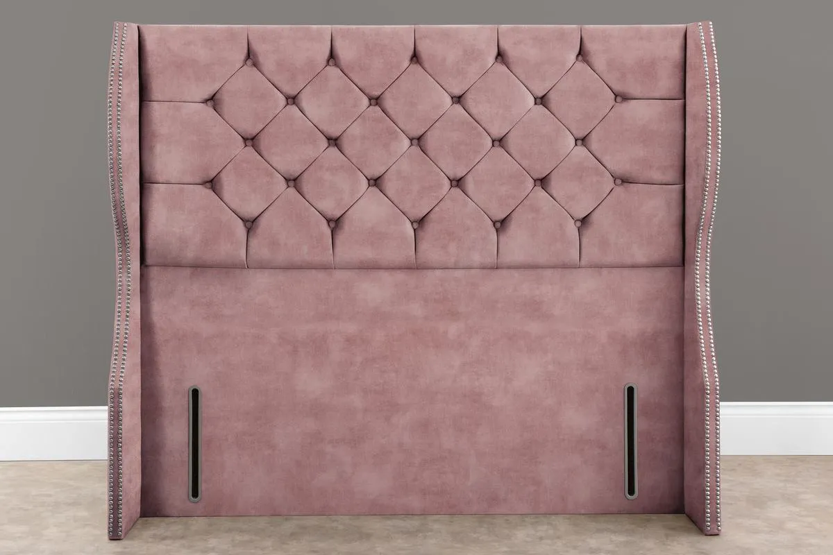 Monaco Wingback Floor Standing Headboard