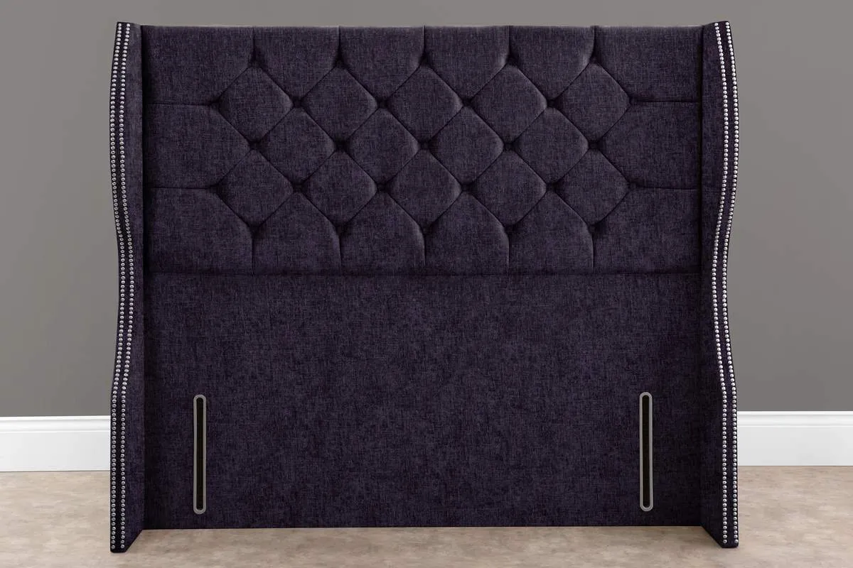 Monaco Wingback Floor Standing Headboard