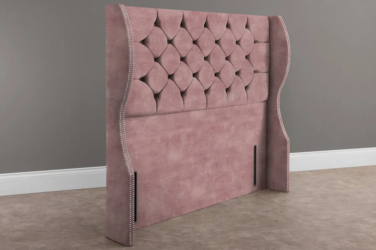 Monaco Wingback Floor Standing Headboard