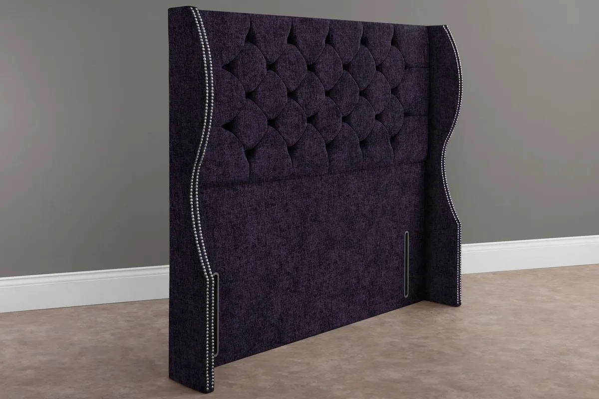 Monaco Wingback Floor Standing Headboard