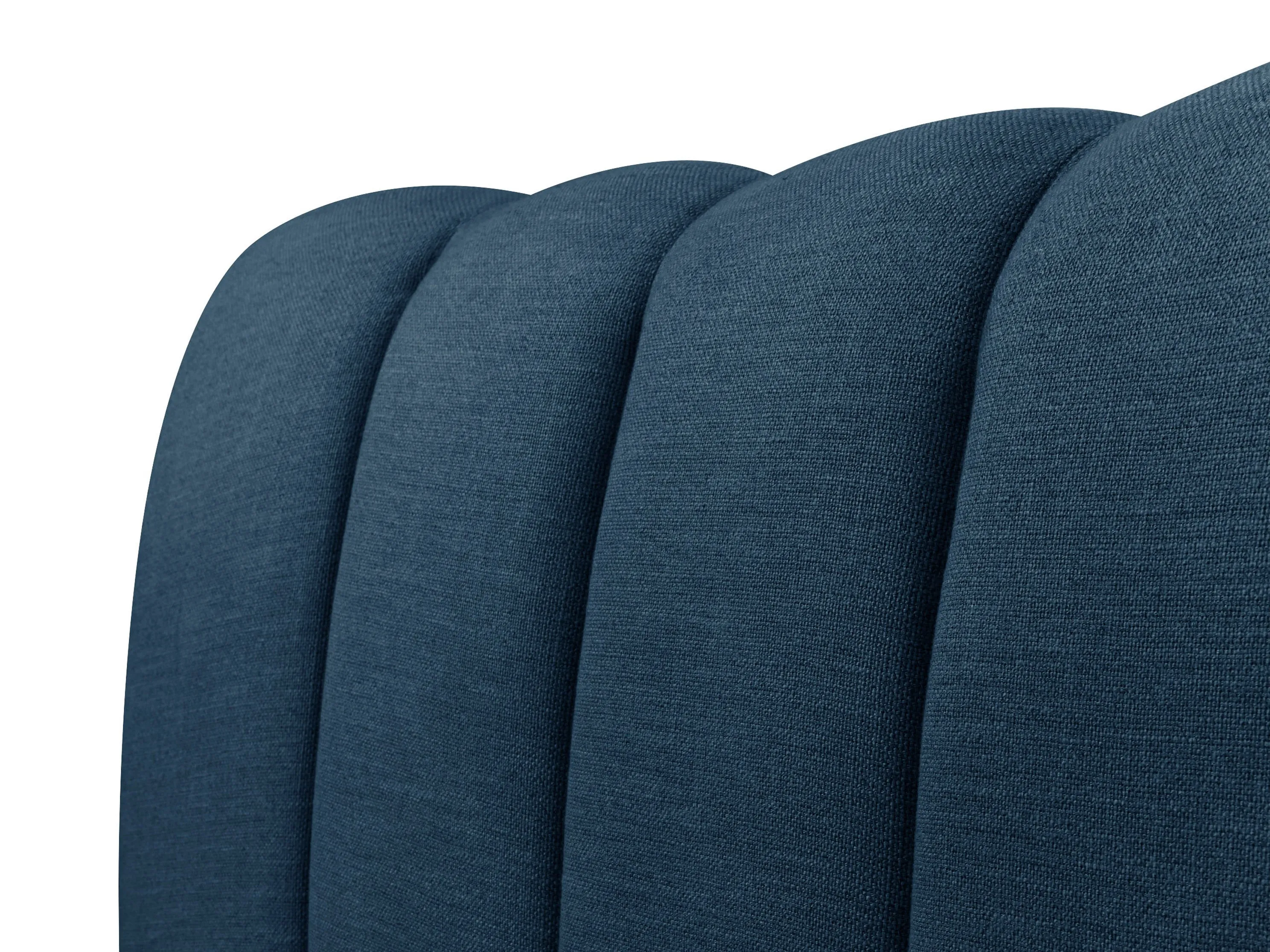 Navy Blue Channel Tufted Double / Full Bed