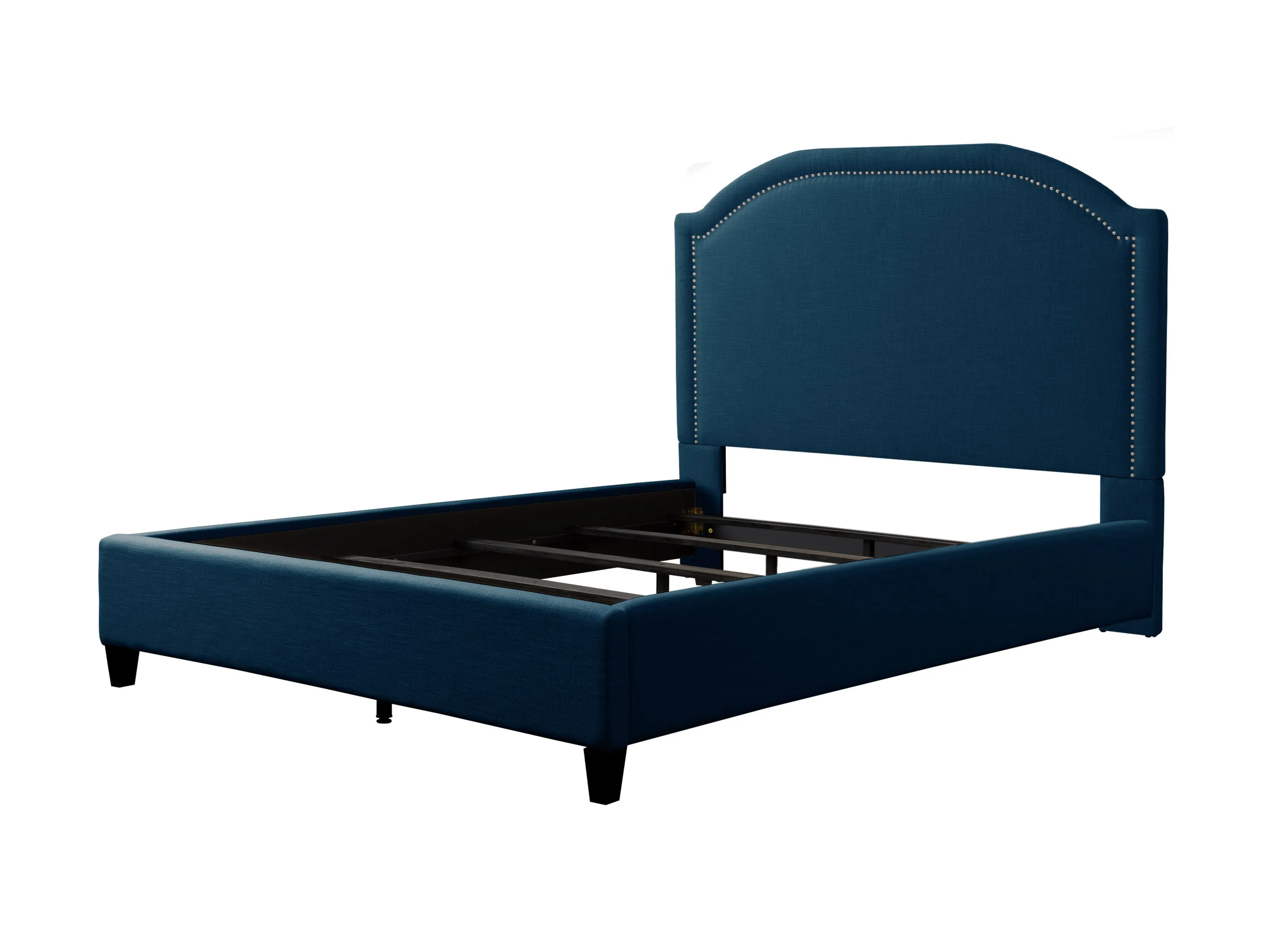 Navy Blue Upholstered Double/Full Bed