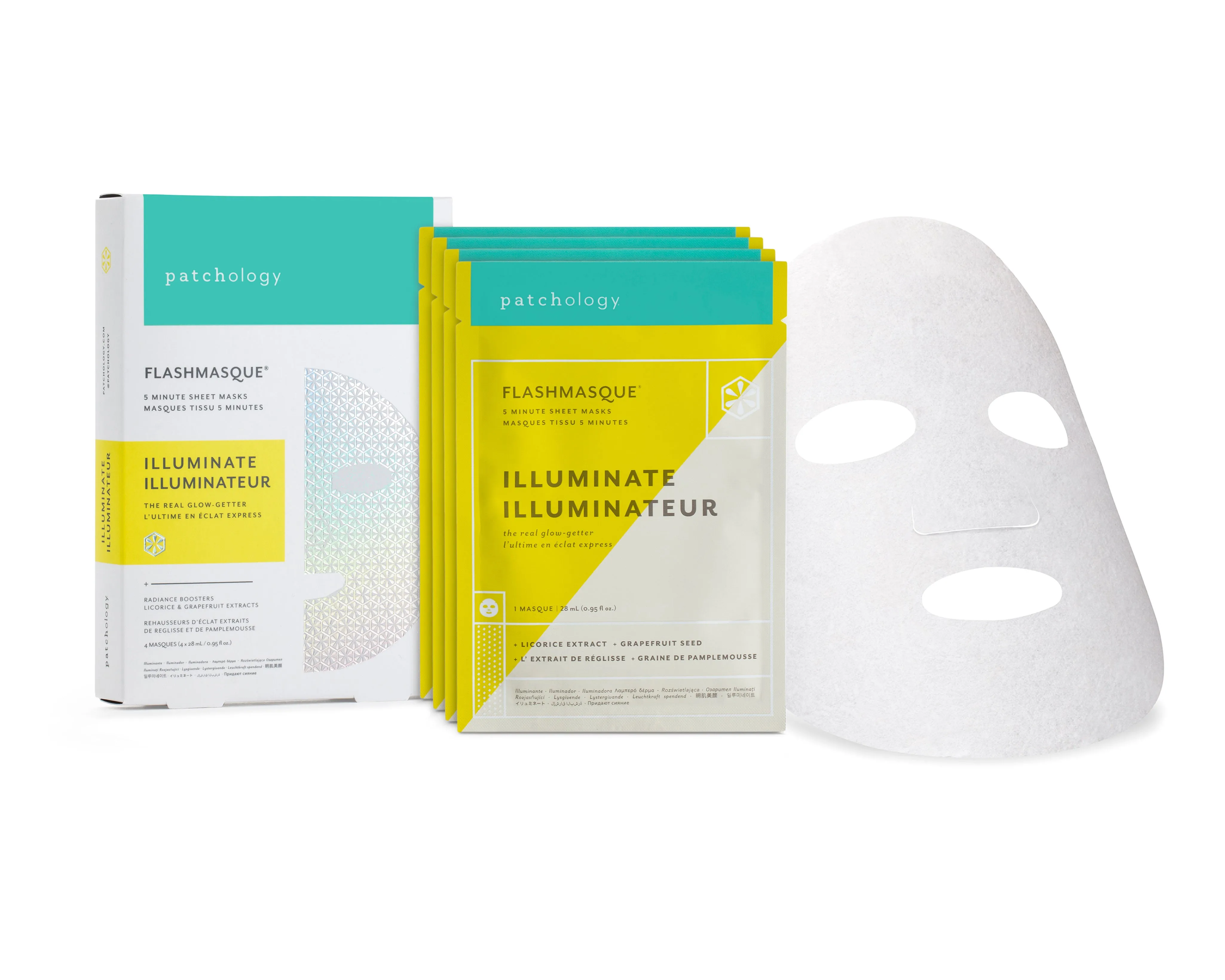 patchology FlashMasque® Illuminate 5 Minute Sheet Mask