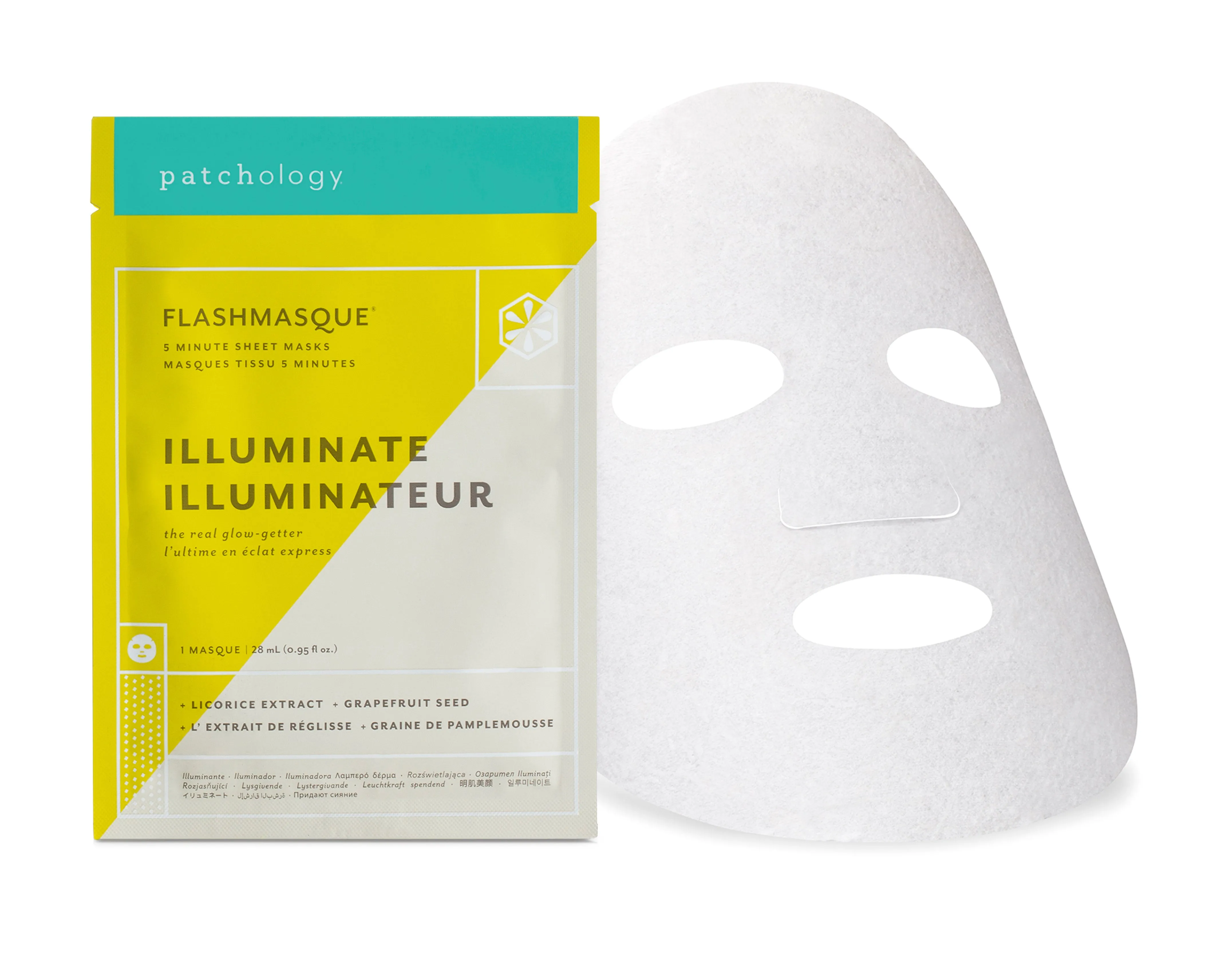 patchology FlashMasque® Illuminate 5 Minute Sheet Mask