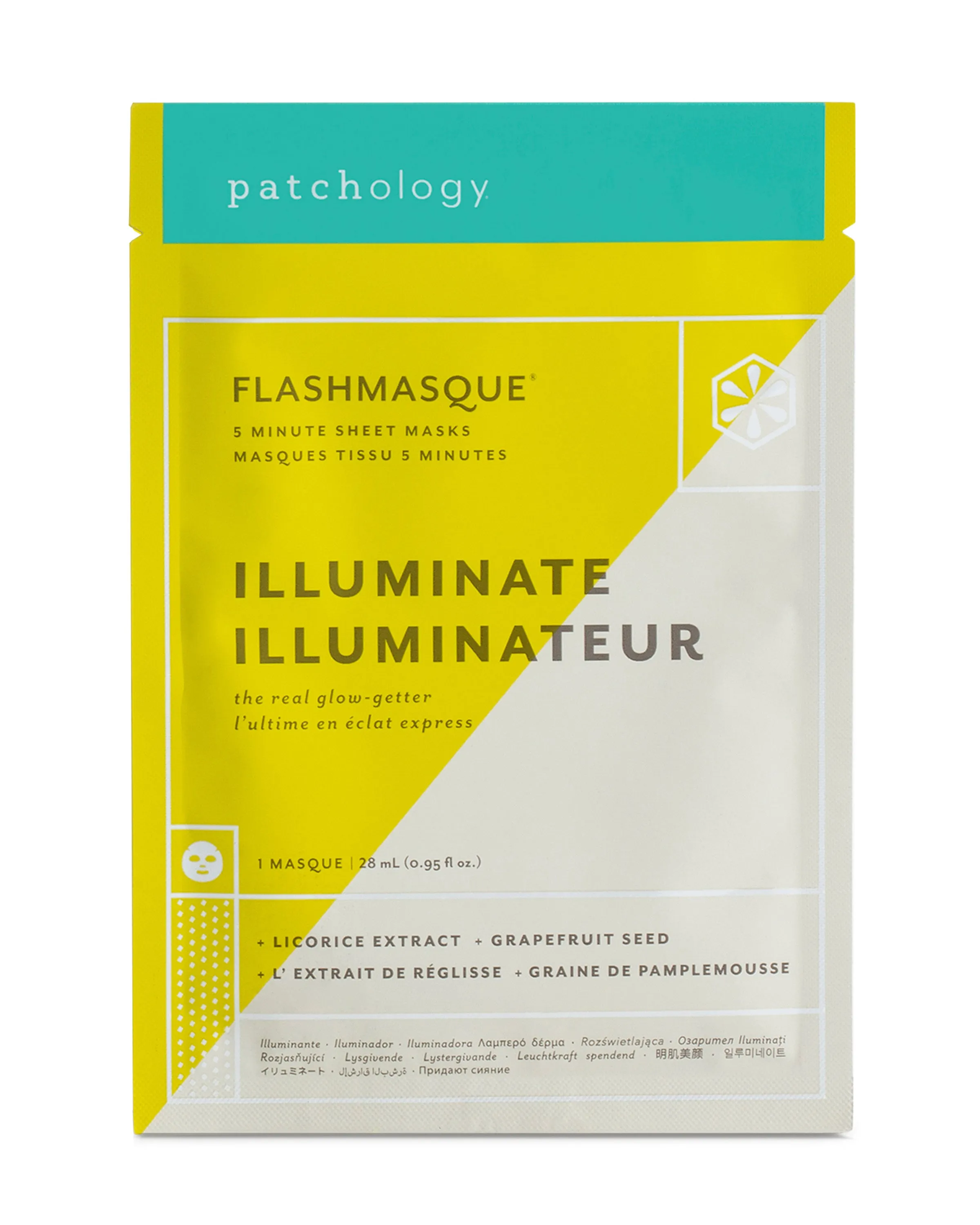 patchology FlashMasque® Illuminate 5 Minute Sheet Mask