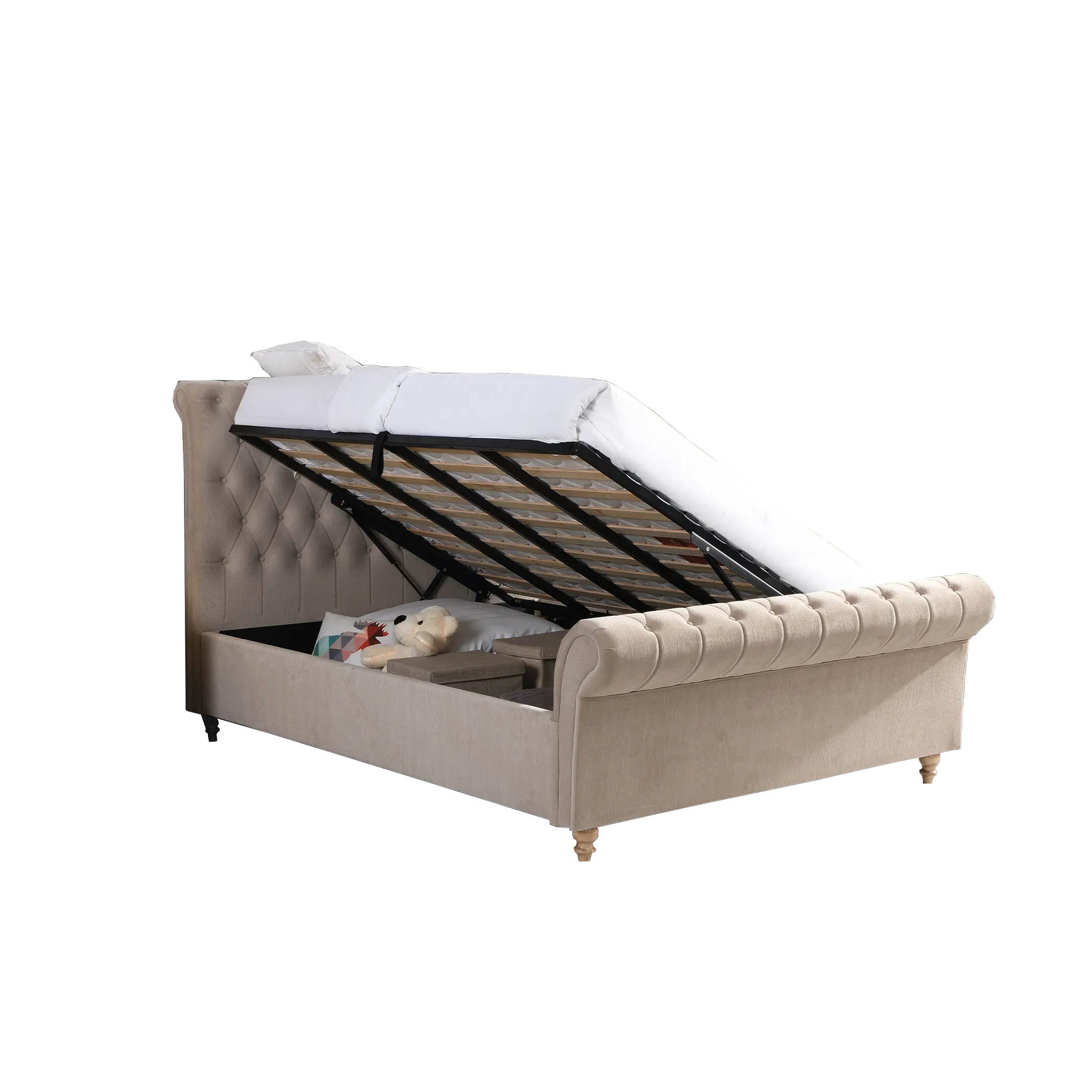 Penelope Ottoman Storage Bedframe