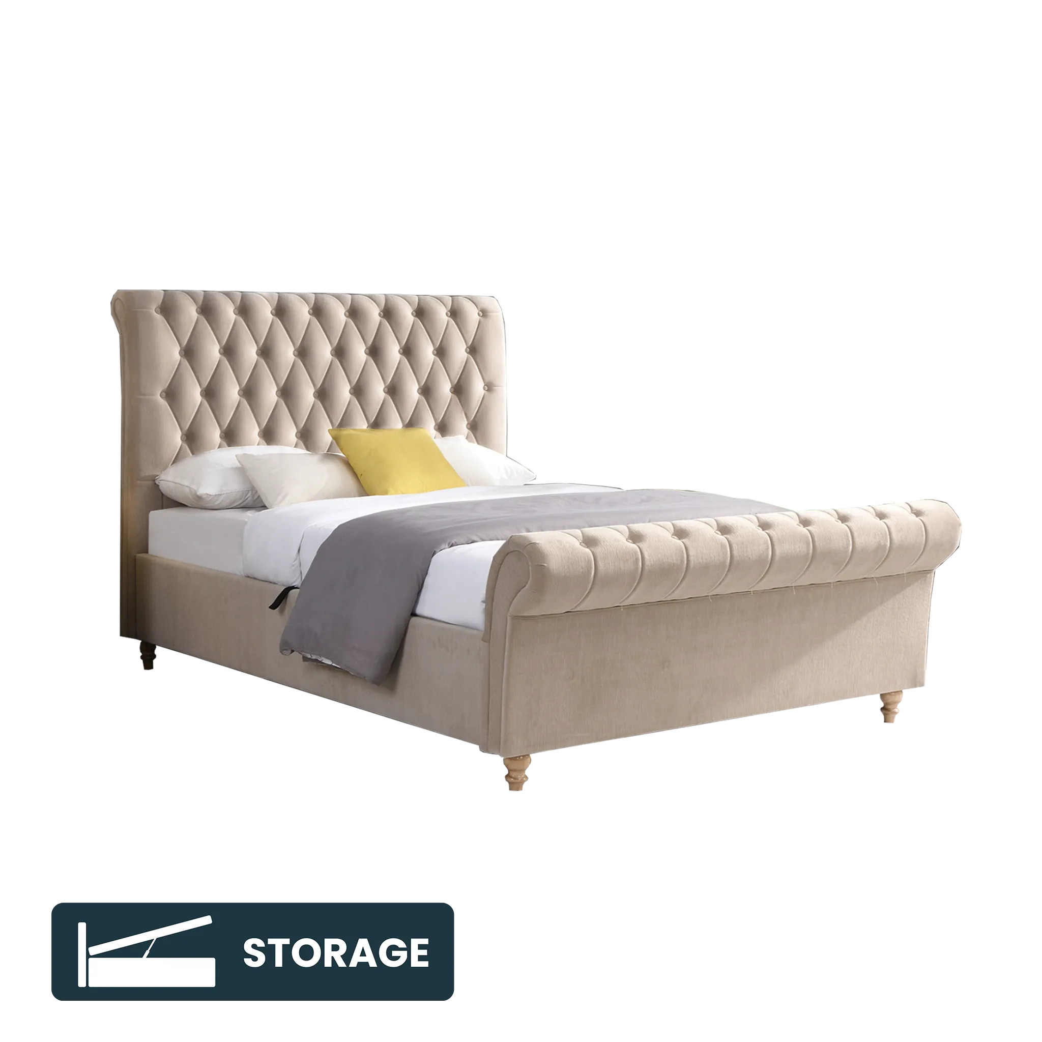 Penelope Ottoman Storage Bedframe