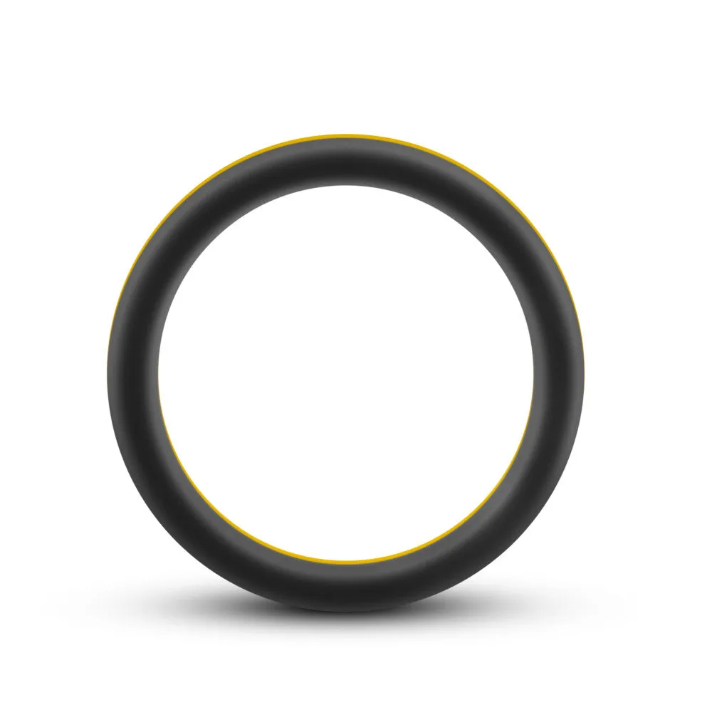 Performance By Blush® | Pro: Yellow & Black Penis Rings - Made with Purio™ Silicone (2-Pack)