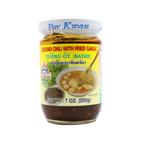 POR KWAN Ground Chili With Fried Garlic 200g (Case 24)