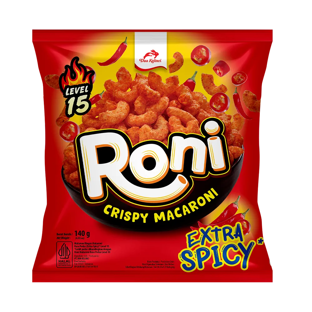 RONI Macaroni Crispy - Extra Spicy 140g