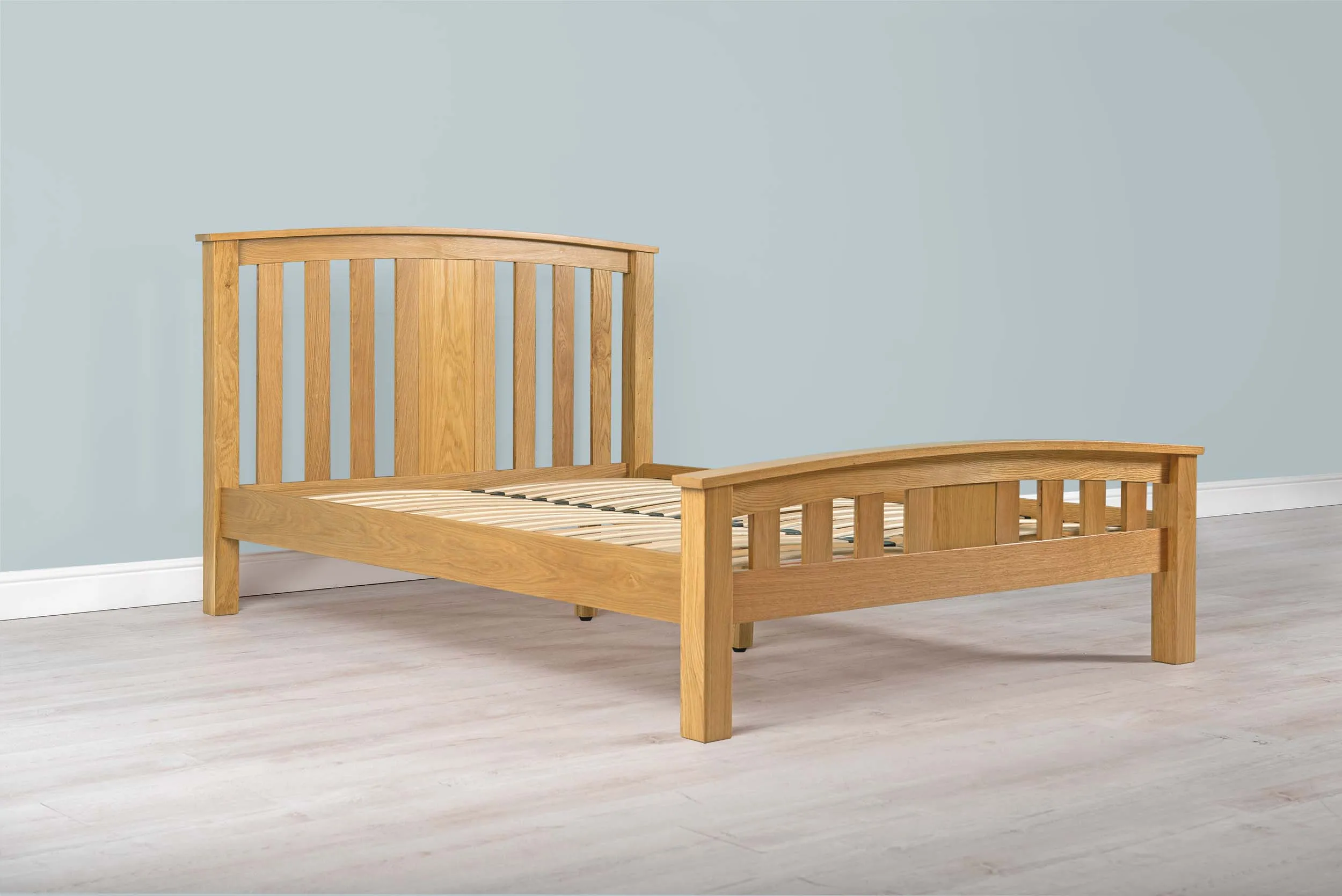 Royal Ascot Solid Natural Oak Bed Frame - 4ft Small Double