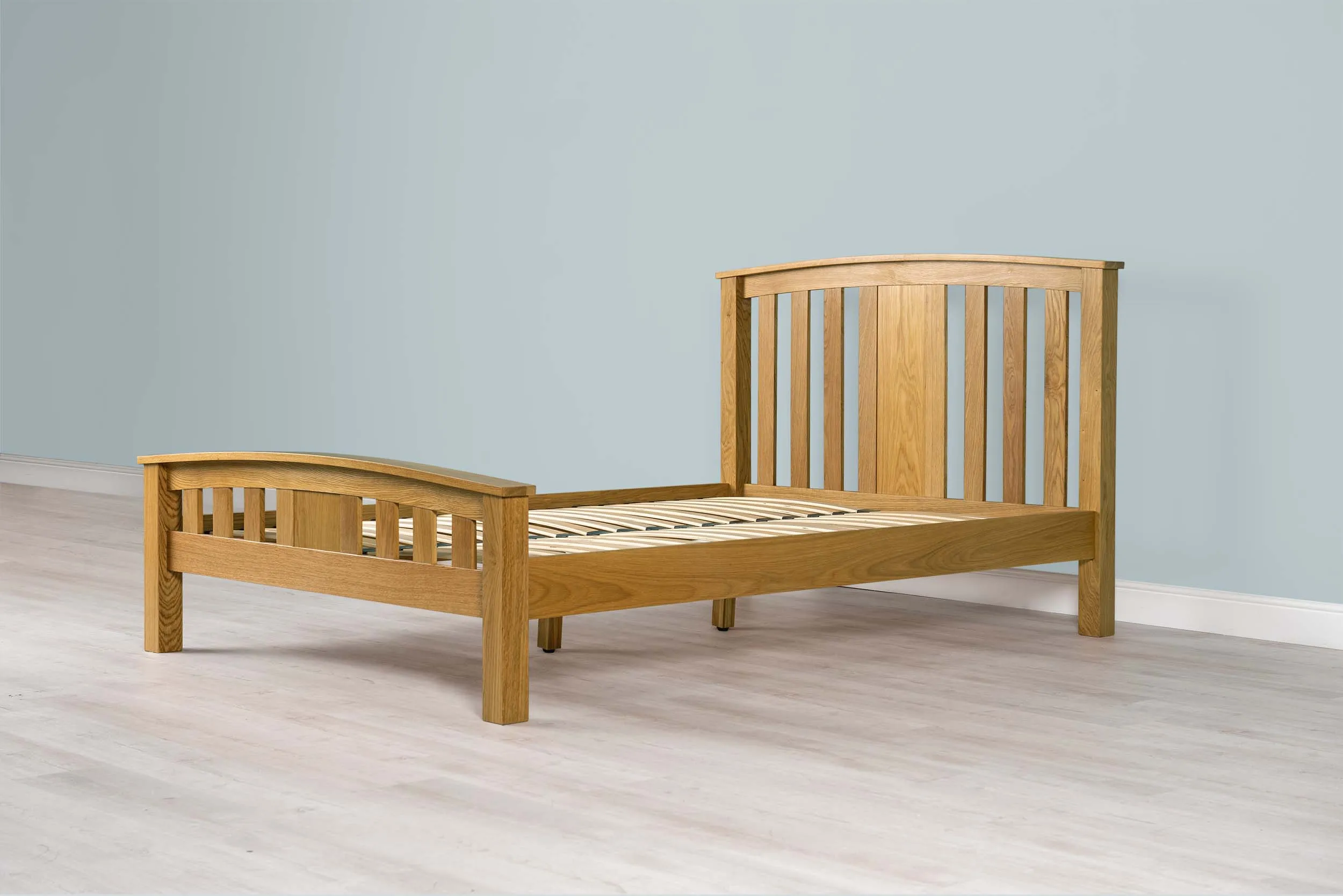 Royal Ascot Solid Natural Oak Bed Frame - 4ft Small Double