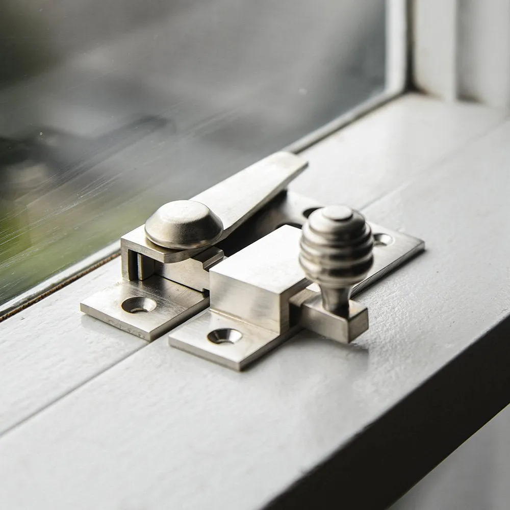 Satin Nickel Beehive Sash Window Fastener