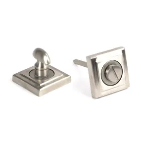 Satin Stainless Steel Square Bathroom Thumbturn