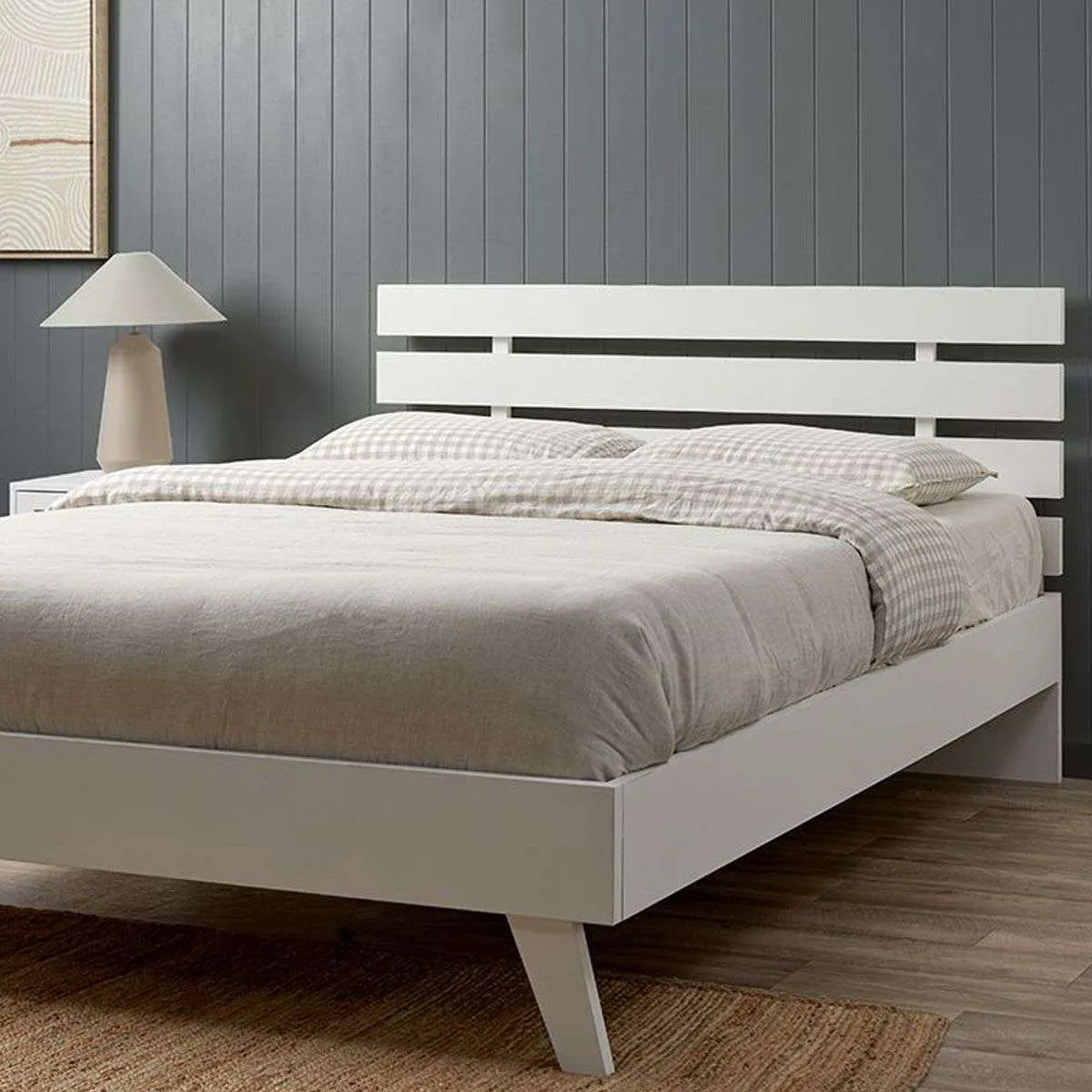 Soren Queen Bed - White