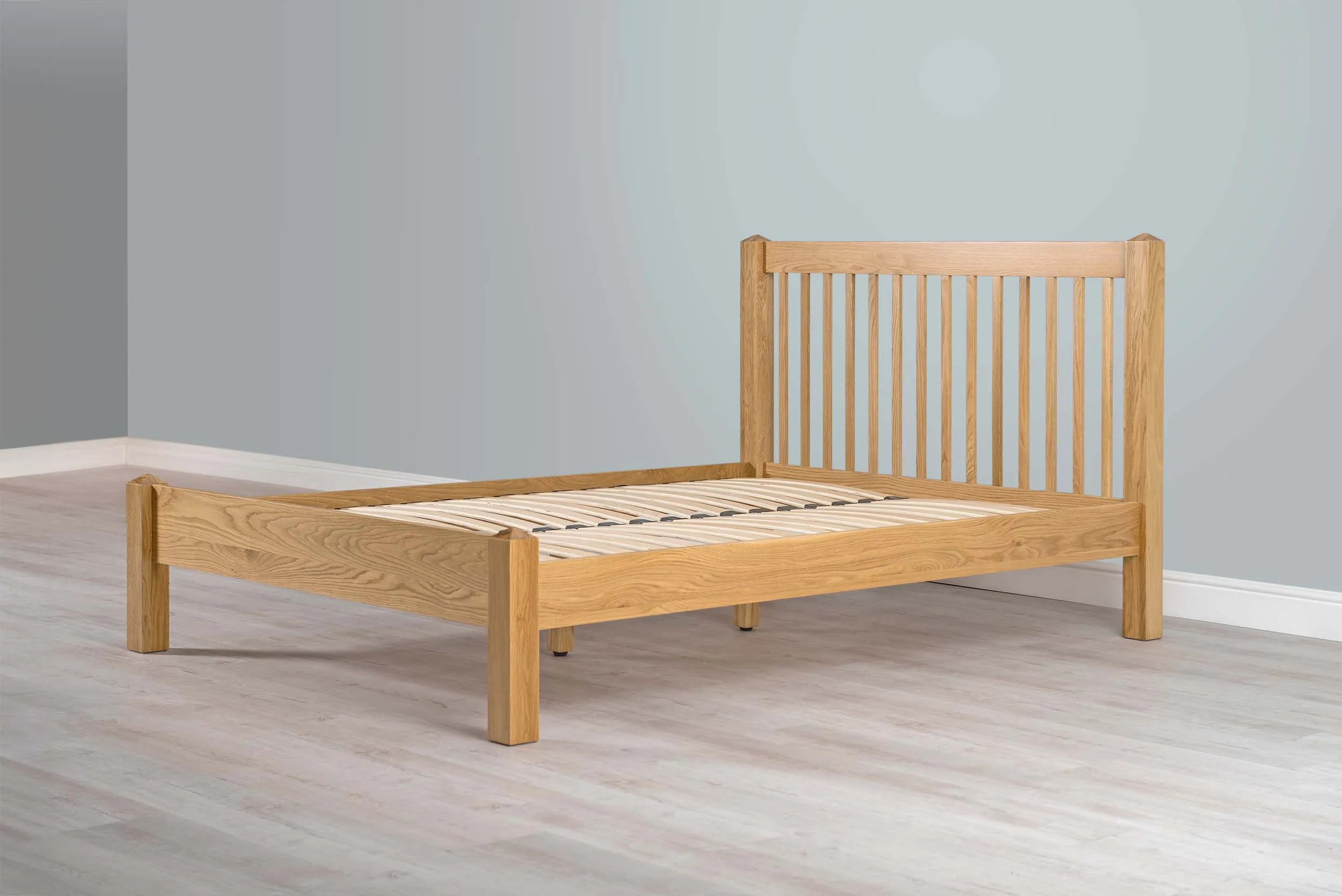 Trafalgar Solid Natural Oak Bed Frame - 4ft6 Double