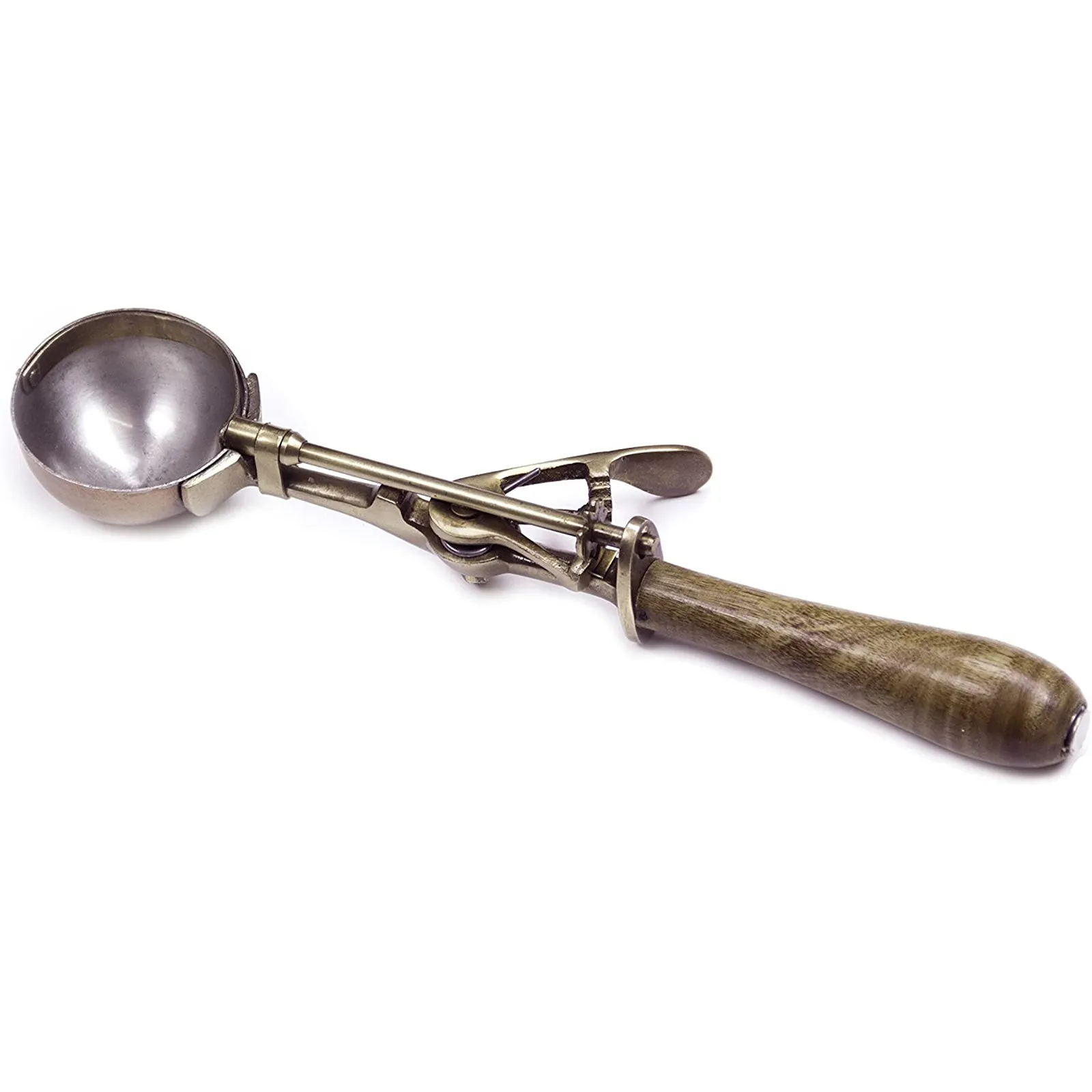 Vintage Metal Ice Cream Scoop with Wood Handle, 10"L