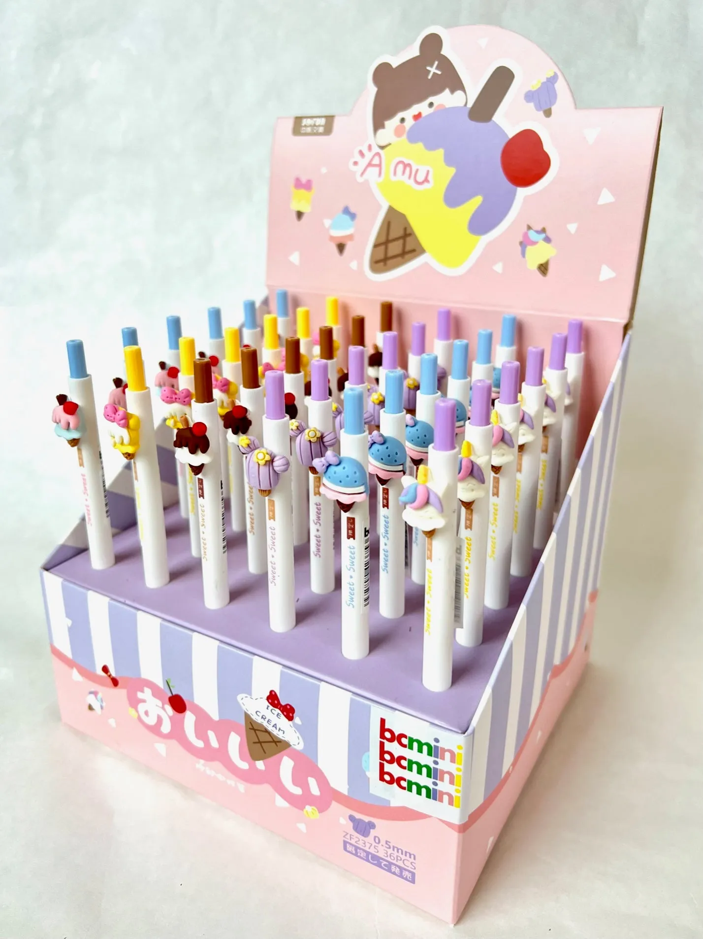 X 22522 ICE CREAM AMU RETRACTABLE GEL PEN-DISCONTINUED