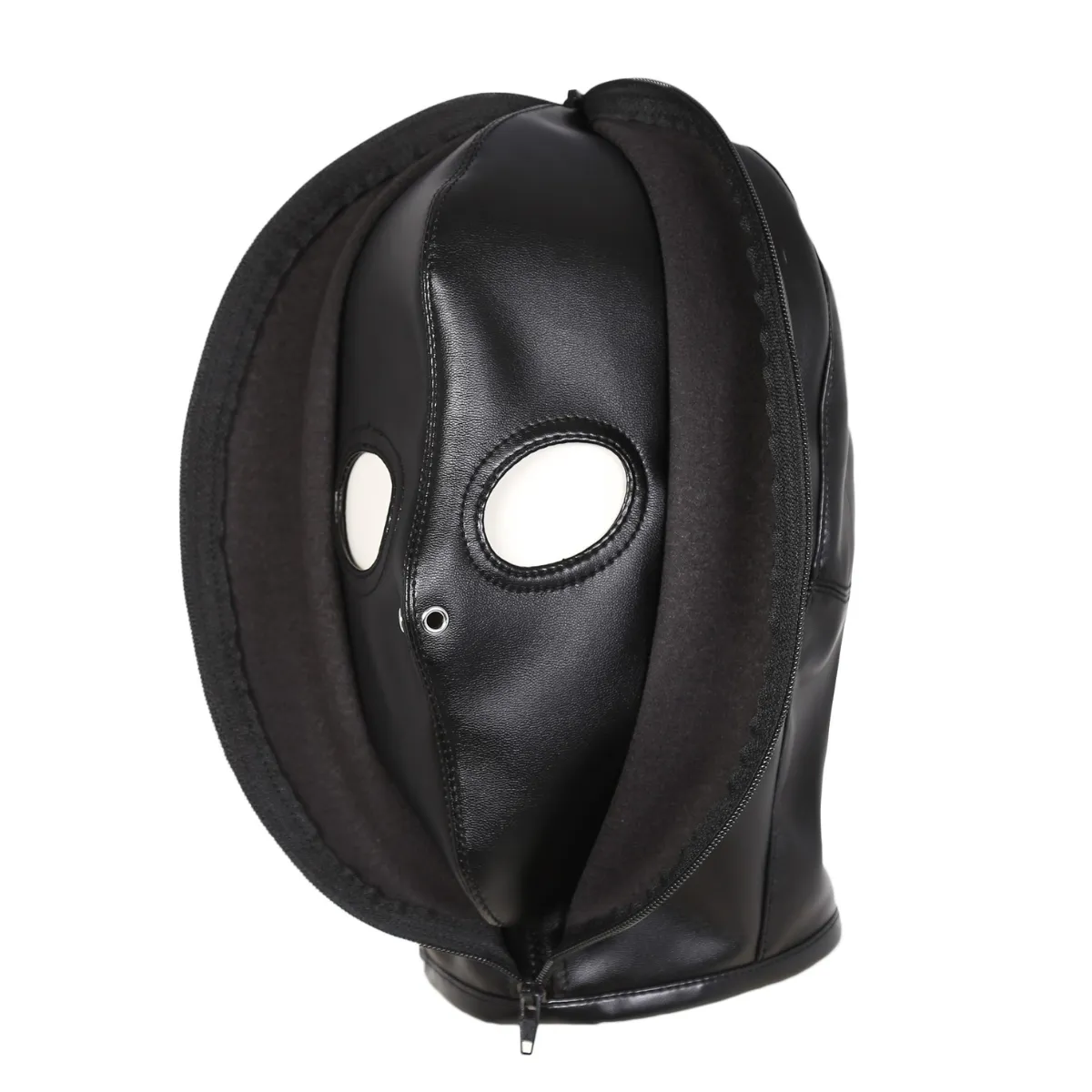 Zipper deprivation Gimp Hood